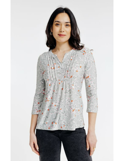 Tee-shirt imprimé manches 3/4