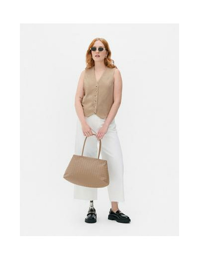 Gilet de costume en suédine