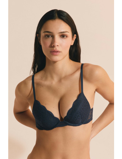 Soutien-gorge N.2 - Le push-up plongeant en dentelle,Soutien-gorge N.2 - Le push-up plongeant en dentelle;${refinementColor}