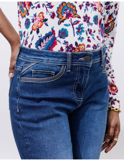 Jean long droit BLEU Femme