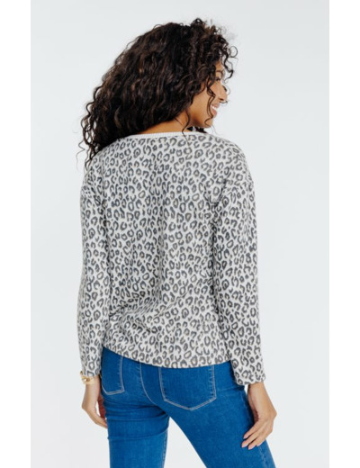 Tee-shirt jacquard manches longues