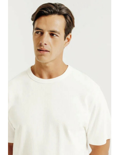 Tee shirt matière fantaisie - Blanc