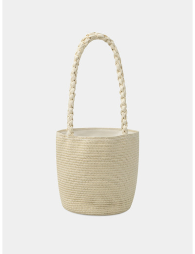 Sac en paille brodé