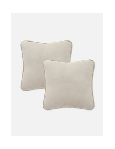 Lot de 2 coussins carrés à point de feston