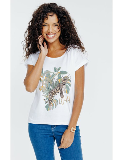 Tee-shirt imprimé manches courtes