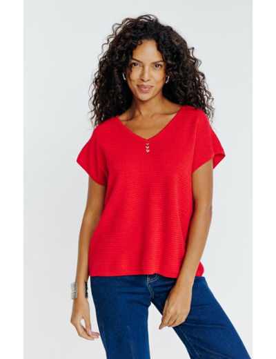 Pull maille brillante