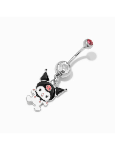 Piercing nombril à breloques Kuromi® en acier inoxydable 1,6mm
