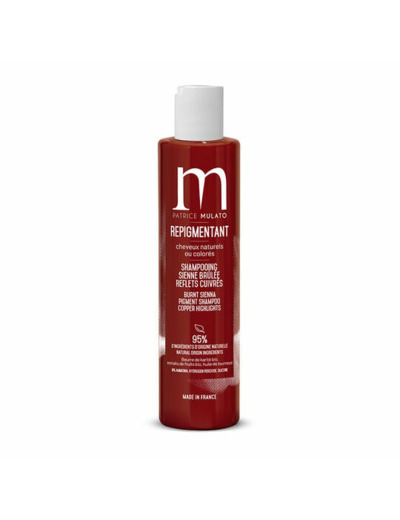 Shampooing repigmentant cheveux naturels ou colorés sienne brûlée