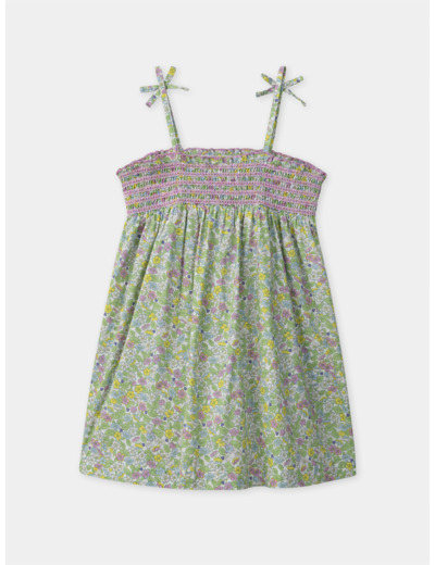Robe courte fleurie
