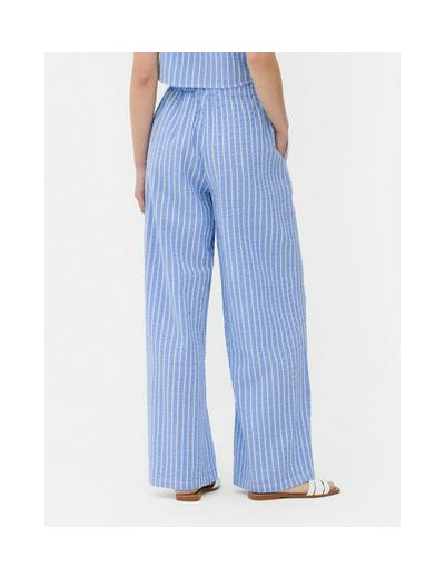 Pantalon rayé en seersucker