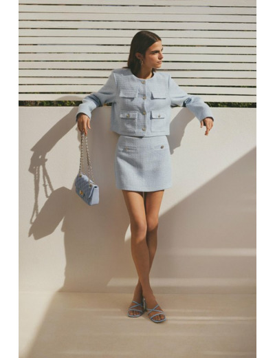 Jupe-culotte avec boutons