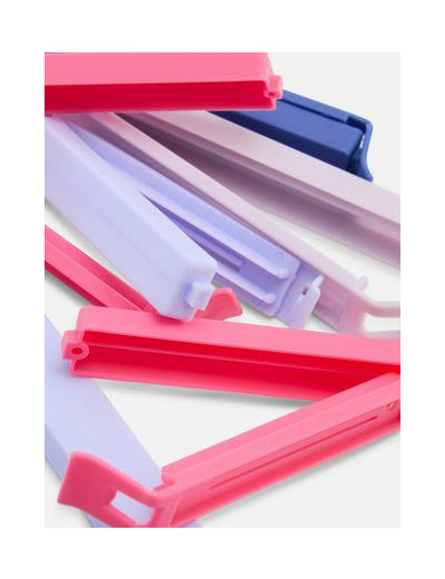 Lot de 8 pinces pour sachets alimentaires