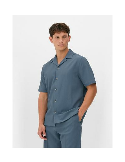 Chemise froisée à manches courtes Kem