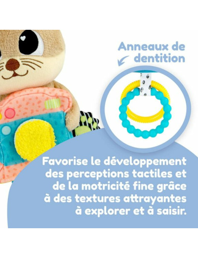 ARTY LA LOUTRE - JOUET D'ACTIVITÉ LAMAZE