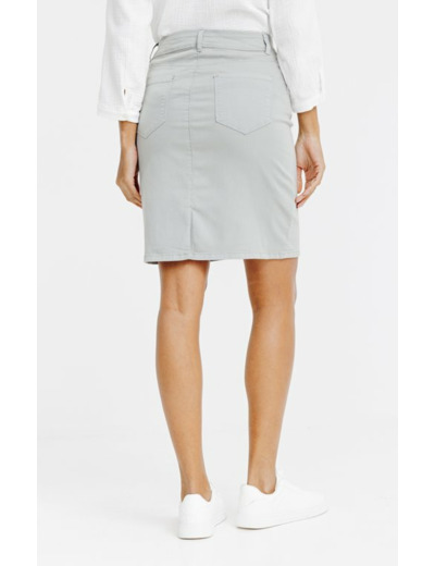 Jupe genoux en coton viscose