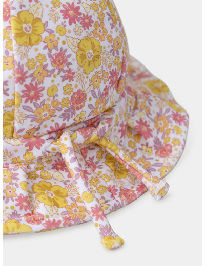 Chapeau UPF 50+ imprimé fleuri