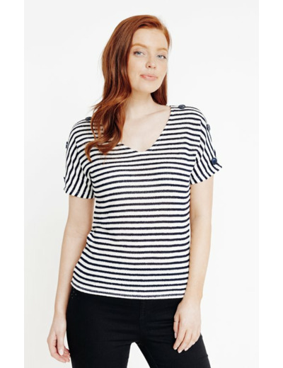 Pull rayures all over