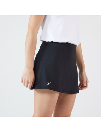 Jupe tennis dry femme - Essentiel 100 noir