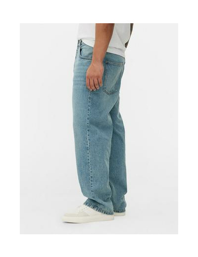 Jean baggy taille haute