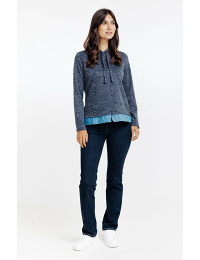 Tee-shirt à capuche et manches longues