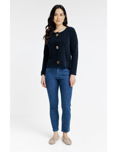 Cardigan avec fermeture gros boutons