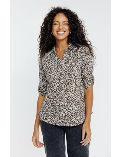 Chemise imprimé léopard