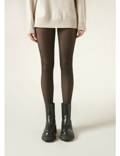 Collant polaire effet transparent 120 deniers