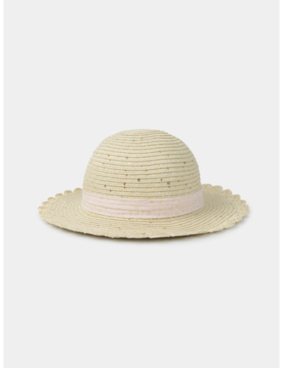 Chapeau de paille sequins