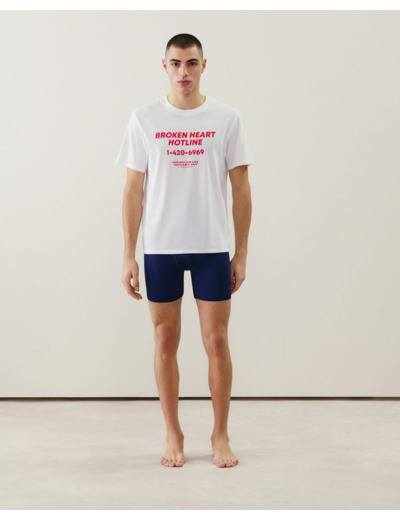 Top en coton à message