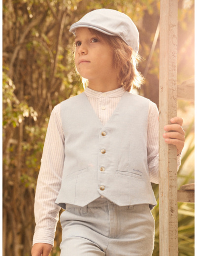 Gilet de costume bleu