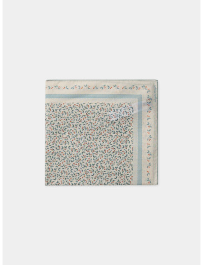 Foulard carré imprimé baies