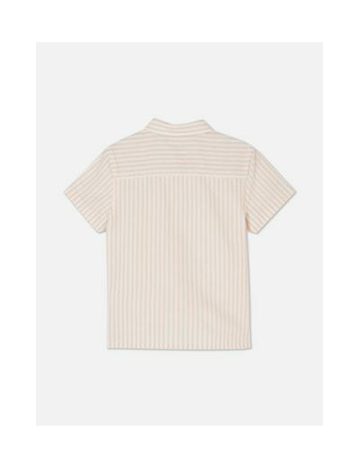 Chemise Oxford rayée à manches courtes