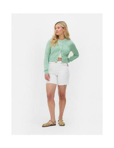 Gilet court à fleurs