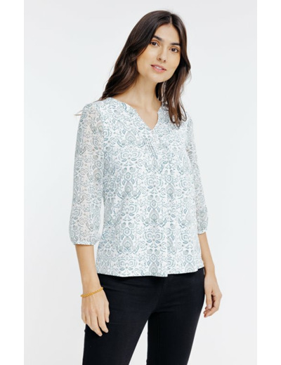 Tee-shirt imprimé manches 3/4