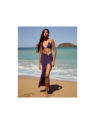 Jupe longue en crochet avec bijou soleil