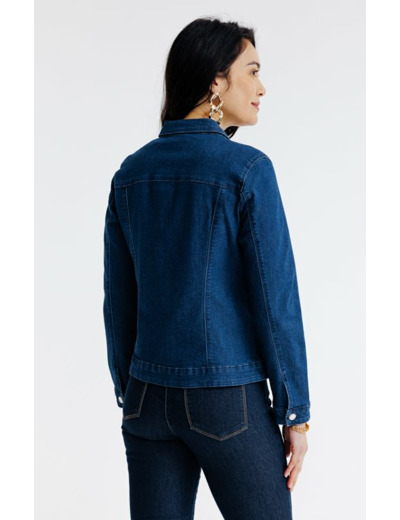 Veste en denim brodé
