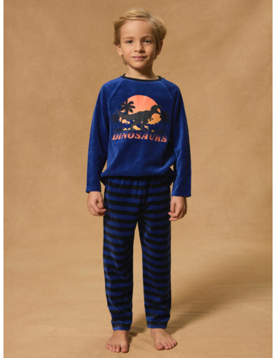 Pyjama Dino velours