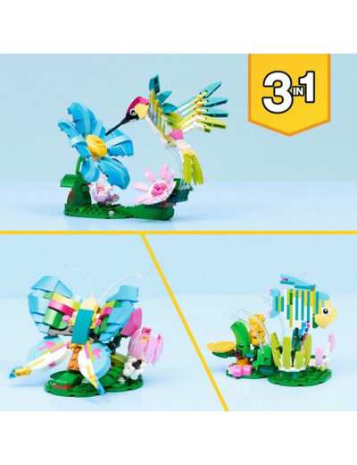 ANIMAUX SAUVAGES : LE COLIBRI COLORÉ LEGO CREATOR 31384