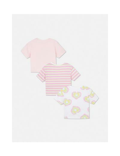 1,5–8 ans | Lot de 3 t-shirts à motifs cœur