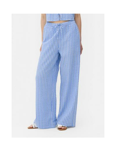 Pantalon rayé en seersucker