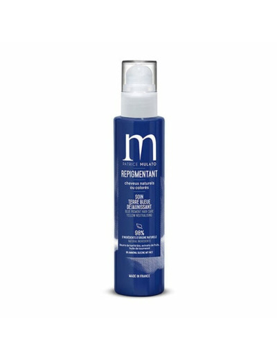 Soin repigmentant cheveux naturels ou colorés terre bleue