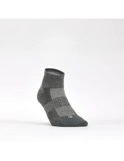 CHAUSSETTES DE TENNIS MI-HAUTES DECATHLON RS 500 GRIS LOT DE 3