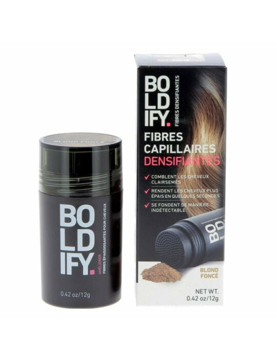 Fibres densifiantes pour cheveux blond foncé