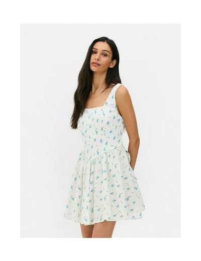 Mini robe corset à nœud