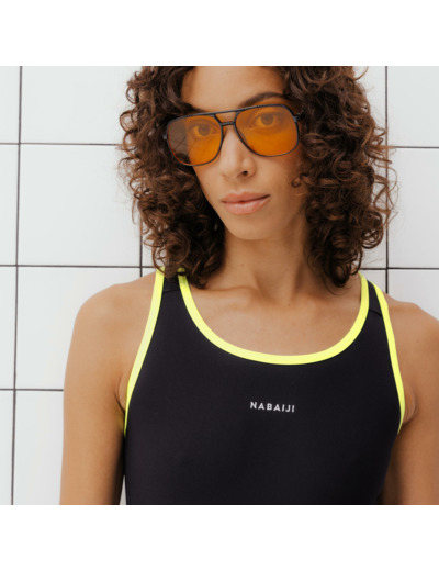 Maillot de bain kamyla 500 black yellow