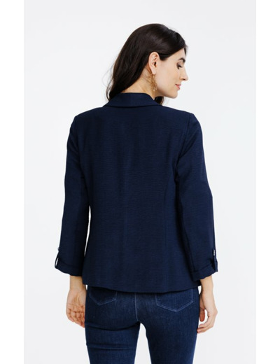 Veste blazer col chale doublée