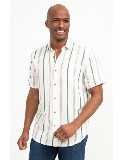 Chemise manches courtes Ray Double Gaze