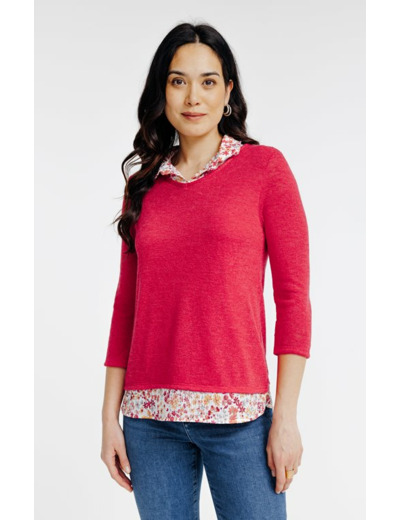 Tee-shirt 2-en-1 manches 3/4