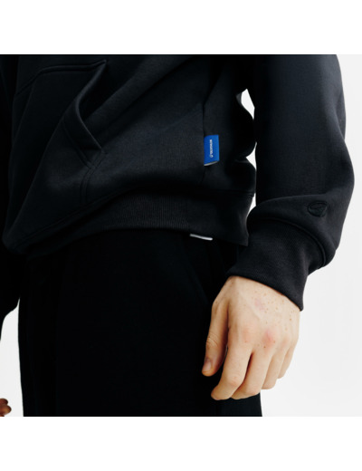 Sweat à capuche mixte, Elementals, noir