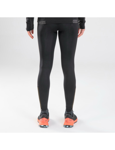 Legging de trail running avec portage Femme - KIPRUN Run 900 Carrying Noir
